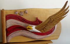 Flag Eagle Wall Mount