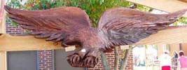 Walnut Eagle Wall Mount